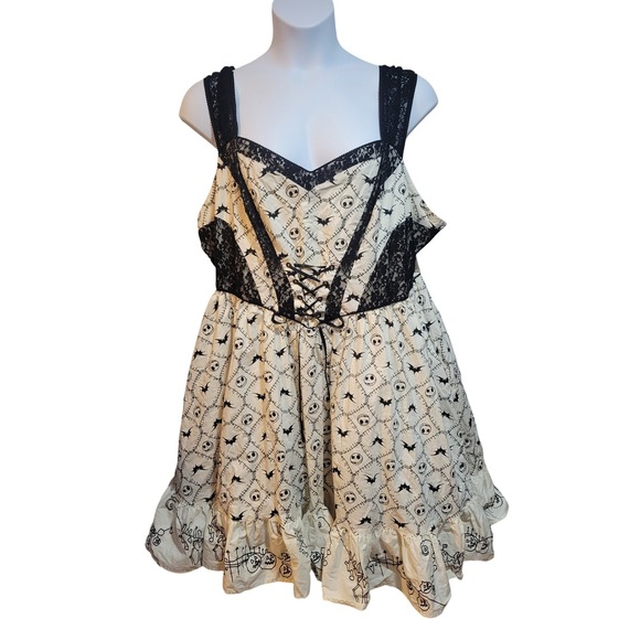 Disney Nightmare Before Christmas Dress Plus 26 Whimsigoth Lace Cosplay Witchy - Picture 1 of 12